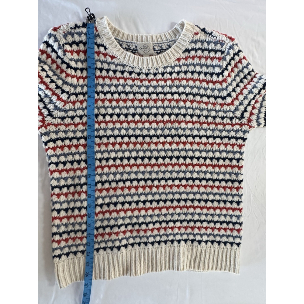 St. John’s Bay Chunky Knit Sweater XL Multicolored Striped Grandpa Style Retro - Picture 6 of 8